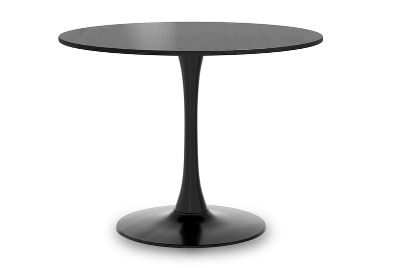 Ringstad Rund Matgrupp 100cm med 4 Alsarp Matstolar - Svart - Möbler - Matplats - Matgrupp & matbord med stolar