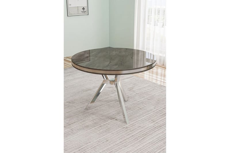 Rivor Matbord 90 cm Rund - Antracit/Krom - Möbler - Matplats - Matbord & köksbord