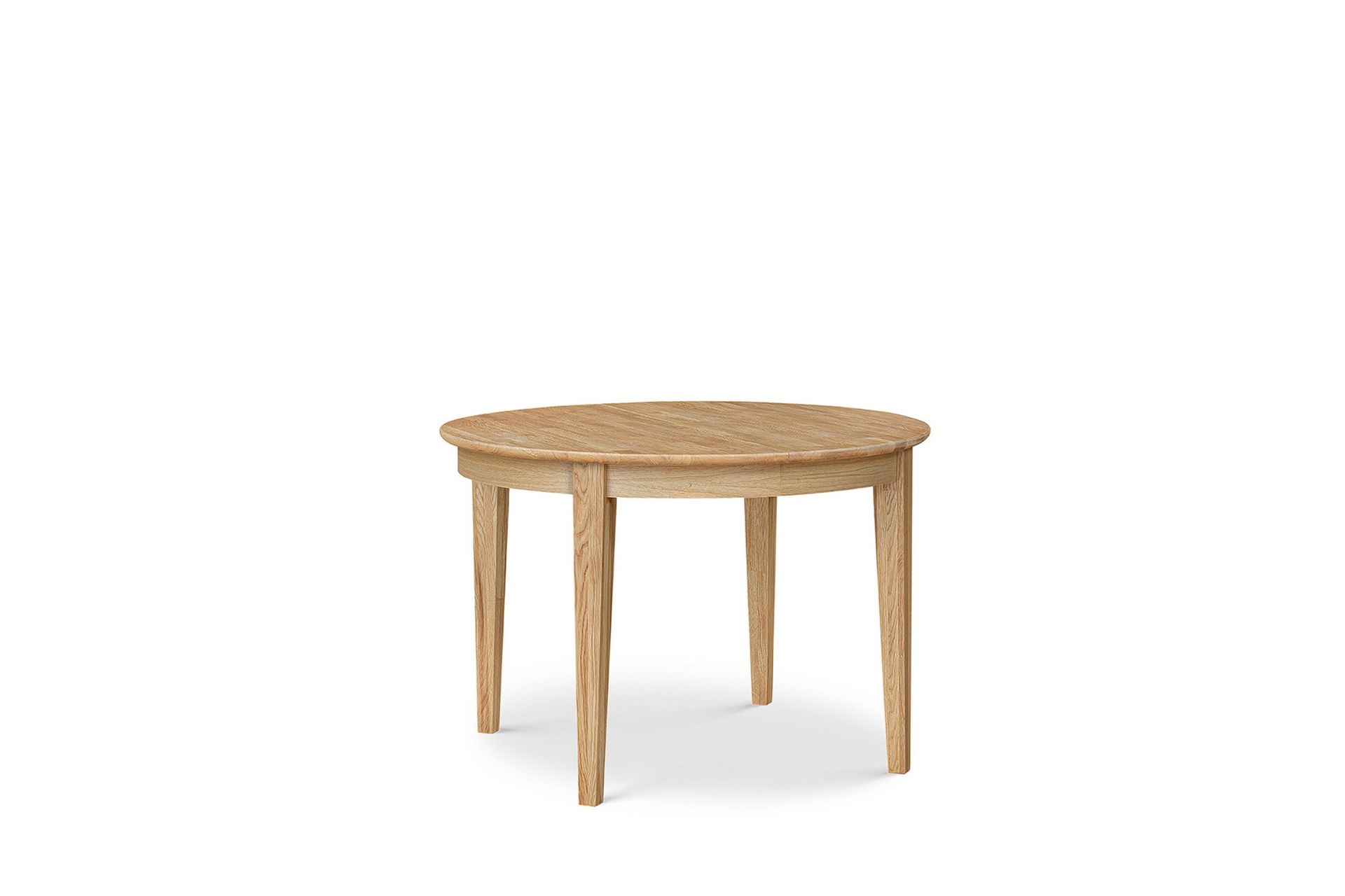 rönne förlängningsbart matbord 110-150 cm runt för 6 personer  i massivt trä - brun/natur