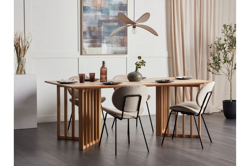 Rouyn Matbord 100x200 cm - Ljusbrun - Möbler - Matplats - Matbord & köksbord
