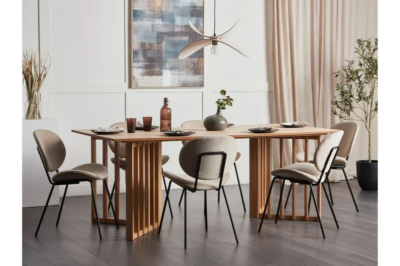 Rouyn Matbord 100x200 cm - Ljusbrun - Möbler - Matplats - Matbord & köksbord