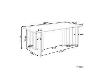 Rouyn Matbord 100x200 cm - Ljusbrun - Möbler - Matplats - Matbord & köksbord