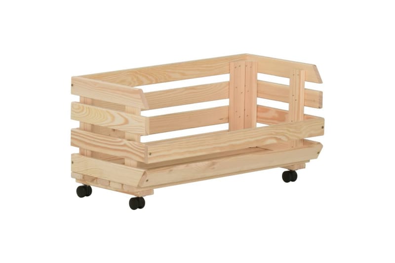 Grönsaksvagn 57x30x80 cm massiv furu - Brun - Möbler - Matplats - Rullbord & köksvagn