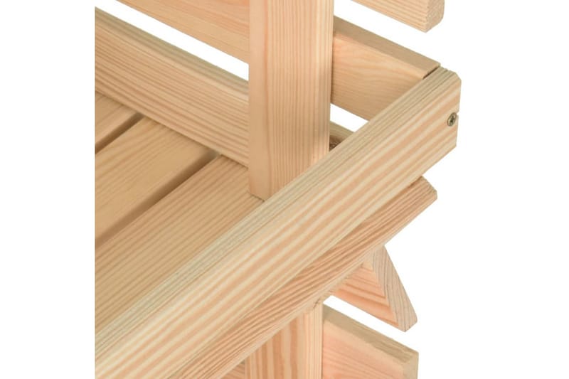 Grönsaksvagn 77x30x80 cm massiv furu - Brun - Möbler - Matplats - Rullbord & köksvagn