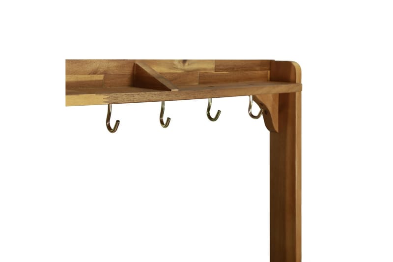 Köksvagn för trädgård massivt akaciaträ 92x43,5x141,5 cm - Brun - Möbler - Matplats - Rullbord & köksvagn
