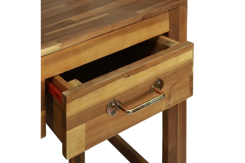 Köksvagn för trädgård massivt akaciaträ 92x43,5x141,5 cm - Brun - Möbler - Matplats - Rullbord & köksvagn