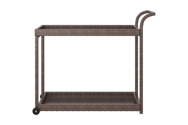 Serveringsvagn brun 100x45x83 cm konstrotting - Brun - Möbler - Matplats - Rullbord & köksvagn