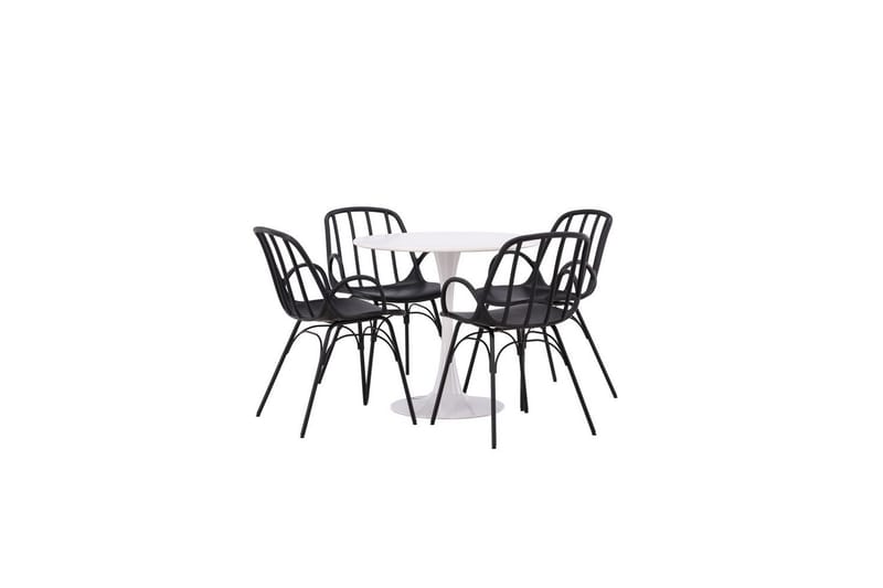 Rund Matgrupp Hamden, Dyrön - Svart - Möbler - Matplats - Matgrupp & matbord med stolar