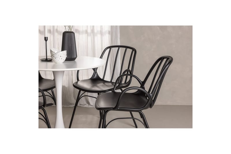 Rund Matgrupp Hamden, Dyrön - Svart - Möbler - Matplats - Matgrupp & matbord med stolar