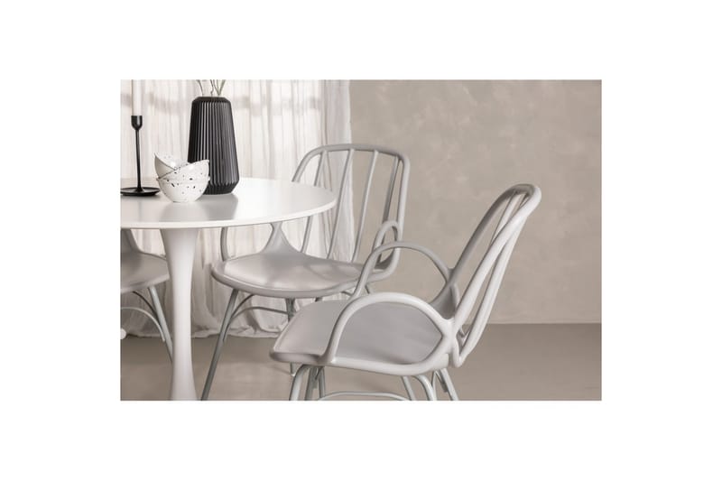 Rund Matgrupp Hamden, Dyrön - Vit - Möbler - Matplats - Matgrupp & matbord med stolar