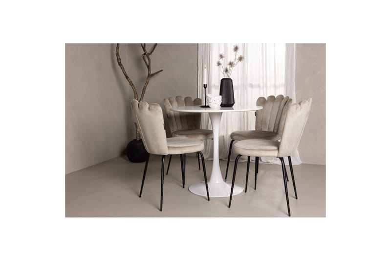 Rund Matgrupp Hamden, Limhamn Light - Möbler - Matplats - Matgrupp & matbord med stolar