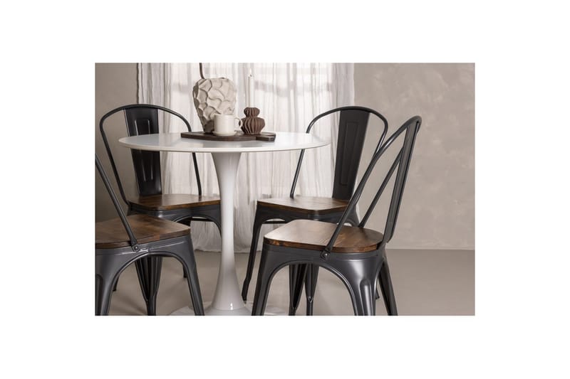 Rund Matgrupp Hamden, Tempe - Brun - Möbler - Matplats - Matgrupp & matbord med stolar