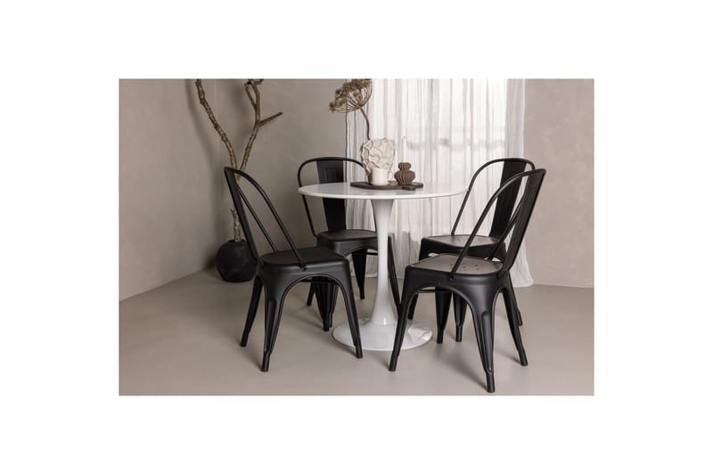 Rund Matgrupp Hamden, Tempe - Svart - Möbler - Matplats - Matgrupp & matbord med stolar