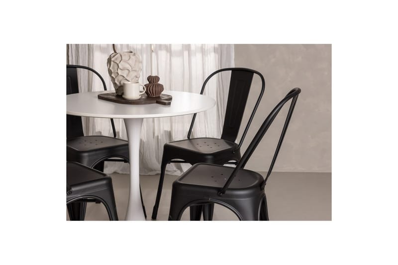 Rund Matgrupp Hamden, Tempe - Svart - Möbler - Matplats - Matgrupp & matbord med stolar