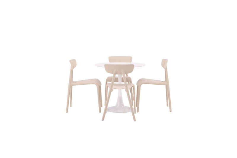 Rund Matgrupp Hamden, Ursholmen - Beige - Möbler - Matplats - Matgrupp & matbord med stolar