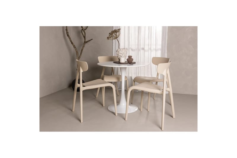 Rund Matgrupp Hamden, Ursholmen - Beige - Möbler - Matplats - Matgrupp & matbord med stolar