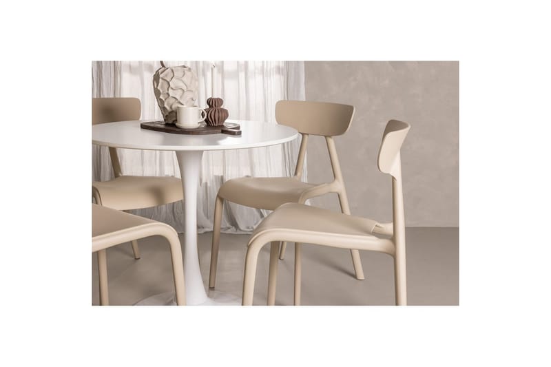 Rund Matgrupp Hamden, Ursholmen - Beige - Möbler - Matplats - Matgrupp & matbord med stolar