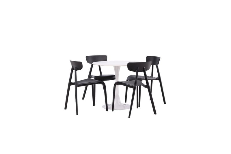 Rund Matgrupp Hamden, Ursholmen - Svart - Möbler - Matplats - Matgrupp & matbord med stolar