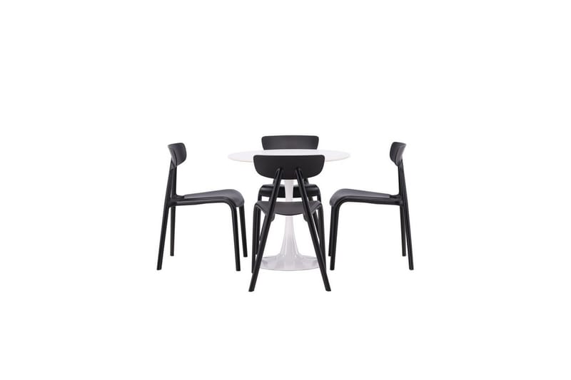 Rund Matgrupp Hamden, Ursholmen - Svart - Möbler - Matplats - Matgrupp & matbord med stolar