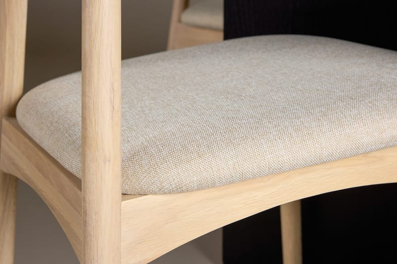 Rund Matgrupp Tyresö 120 cm rund med 4 Ven Stolar - Svart/whitewash - Möbler - Matplats - Matgrupp & matbord med stolar