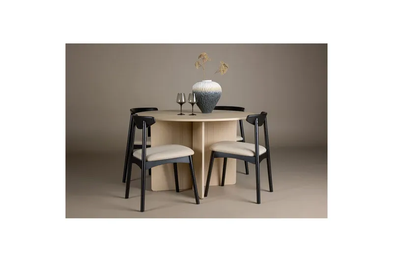 Rund Matgrupp Ven, Tyresö - Beige - Möbler - Matplats - Matgrupp & matbord med stolar