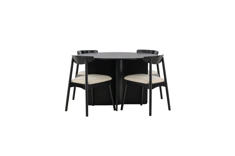 Rund Matgrupp Ven, Tyresö, Svart