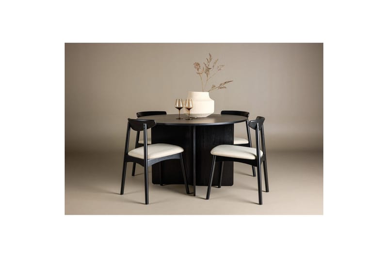 Rund Matgrupp Ven, Tyresö - Svart - Möbler - Matplats - Matgrupp & matbord med stolar