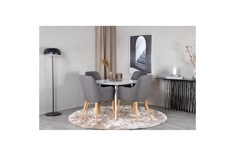 Rund Matgrupp Plaza, Comfort - Möbler - Matplats - Matgrupp & matbord med stolar