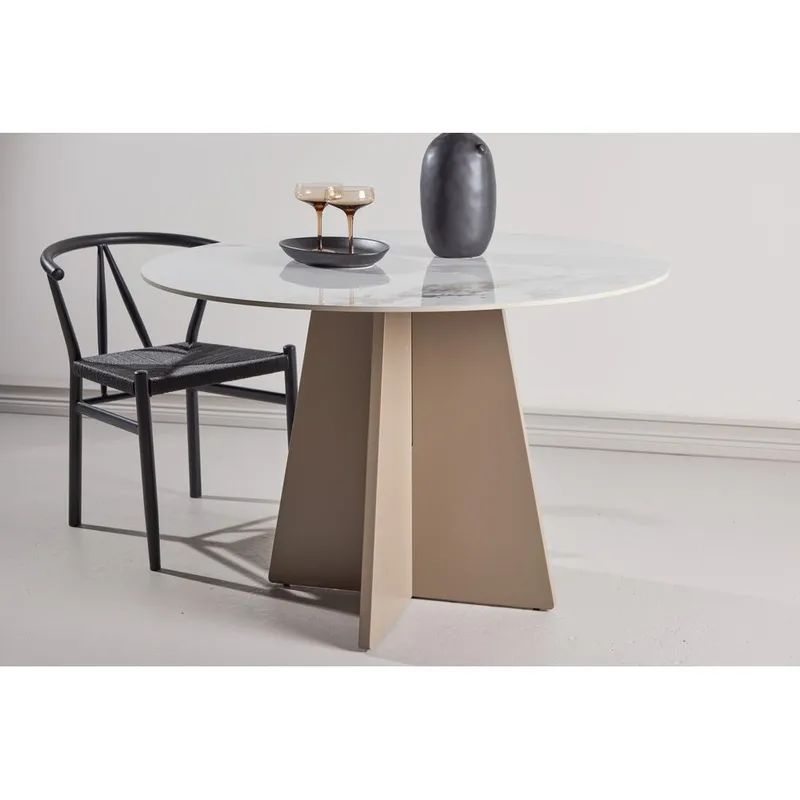 Runt matbord Bootcut - Beige - Möbler - Matplats - Matbord & köksbord