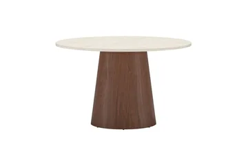 Runt matbord Lanzo 120 cm - Beige - Möbler - Matplats - Matbord & köksbord