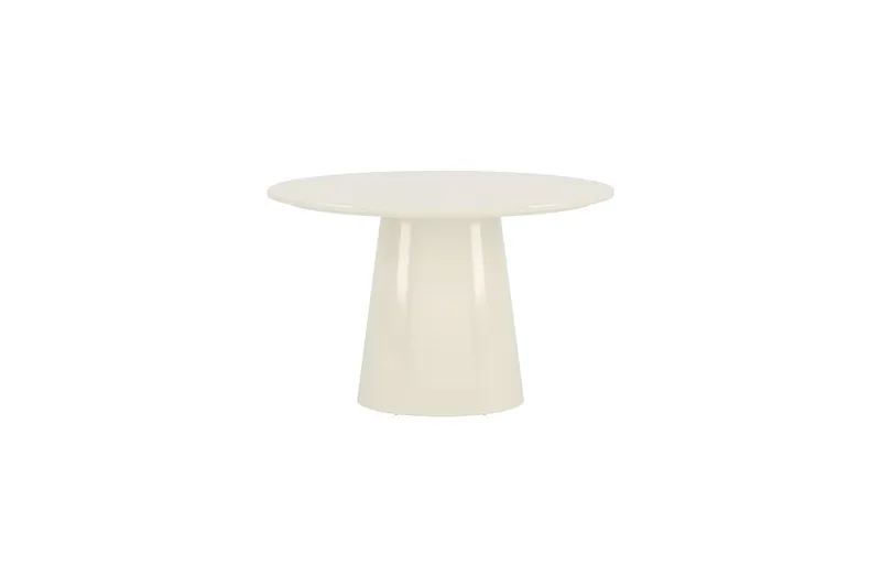 Runt matbord Lanzo 120 cm Glossy - Beige - Möbler - Matplats - Matbord & köksbord