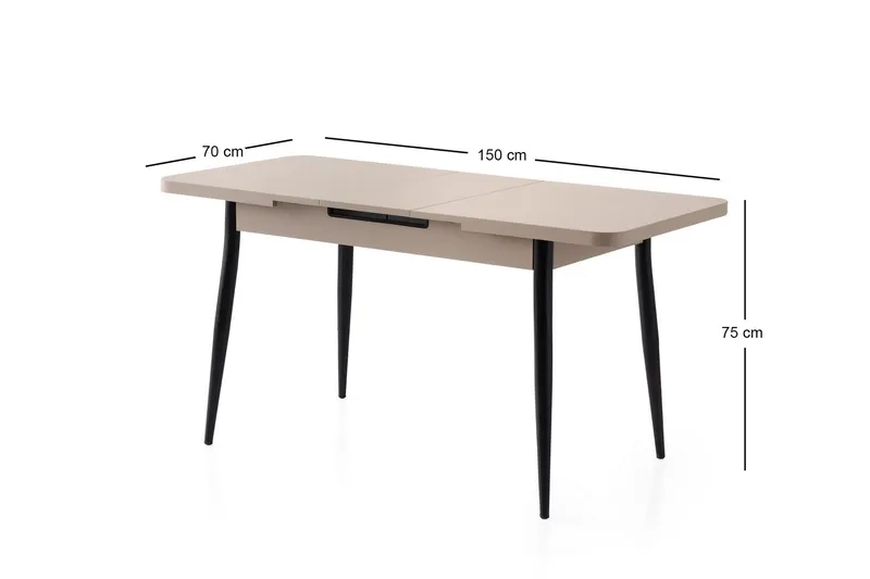 Saidie Matbord 120 cm Rektangulär - Brun - Möbler - Matplats - Matbord & köksbord