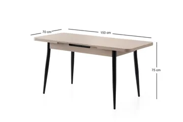 Saidie Matbord 120 cm Rektangulär - Brun - Möbler - Matplats - Matbord & köksbord