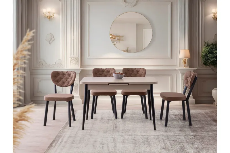 Saidie Matbord 120 cm Rektangulär - Brun - Möbler - Matplats - Matbord & köksbord