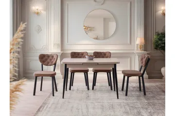 Saidie Matbord 120 cm Rektangulär - Brun - Möbler - Matplats - Matbord & köksbord
