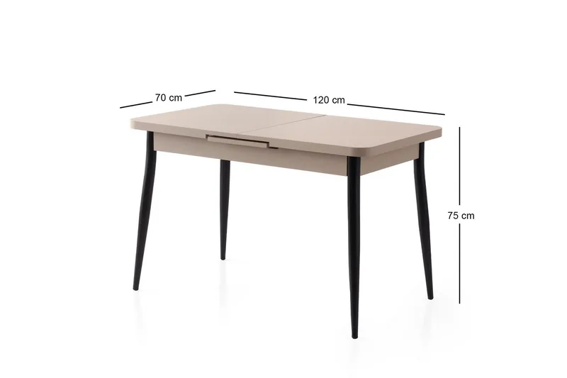 Saidie Matbord 120 cm Rektangulär - Brun - Möbler - Matplats - Matbord & köksbord