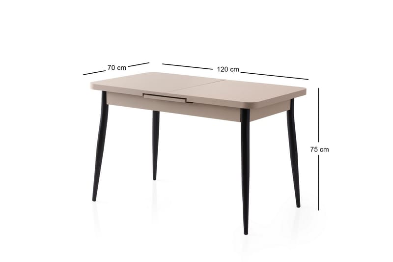 Saidie Matbord 120 cm Rektangulär - Brun - Möbler - Matplats - Matbord & köksbord