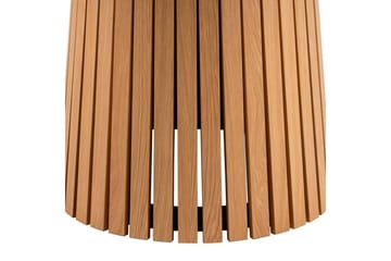 Saku Runt Matbord 120 cm med Trä- och Ekutseende - Beige - Möbler - Matplats - Matbord & köksbord