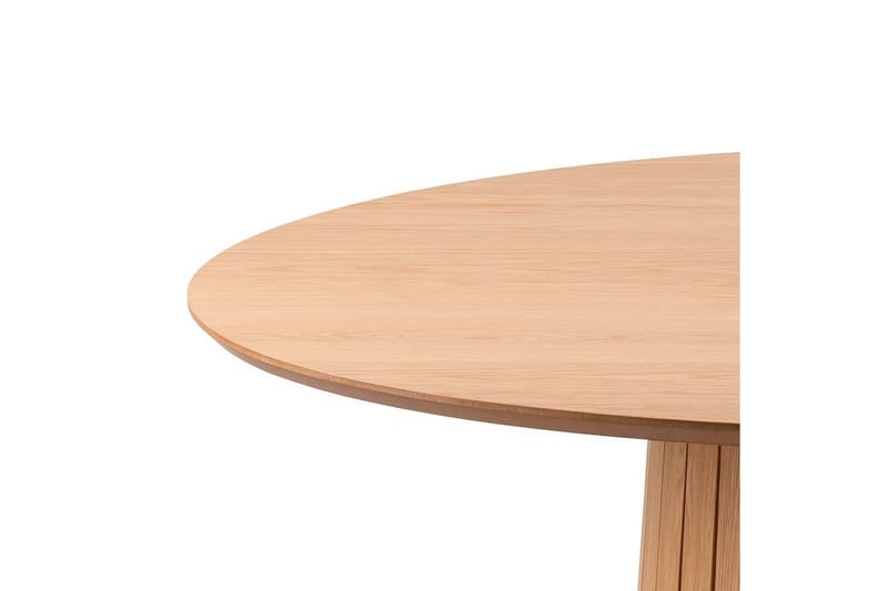 Saku Runt Matbord 120 cm med Trä- och Ekutseende - Beige - Möbler - Matplats - Matbord & köksbord