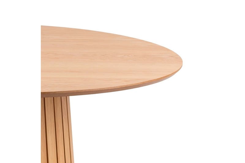 Saku Runt Matbord 120 cm med Trä- och Ekutseende - Beige - Möbler - Matplats - Matbord & köksbord