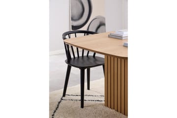Saku Stort Rektangulärt Matbord 220 cm med Trä- och Ekutseende - Beige - Möbler - Matplats - Matbord & köksbord