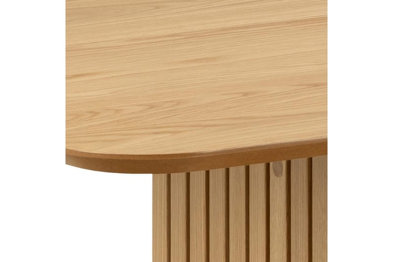 Saku Stort Rektangulärt Matbord 220 cm med Trä- och Ekutseende - Beige - Möbler - Matplats - Matbord & köksbord