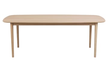 Salama Stort Rektangulärt Matbord 210 cm med Trä- och Ekutseende - Vit - Möbler - Matplats - Matbord & köksbord