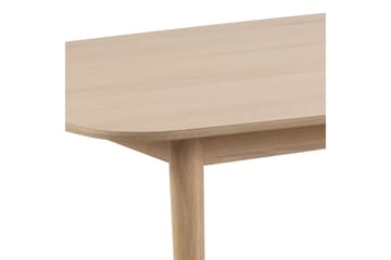 Salama Stort Rektangulärt Matbord 210 cm med Trä- och Ekutseende - Vit - Möbler - Matplats - Matbord & köksbord