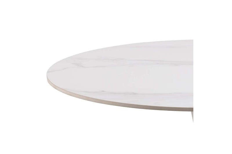 Salm Litet Runt Matbord 90 cm i Keramik - Vit - Möbler - Matplats - Matbord & köksbord