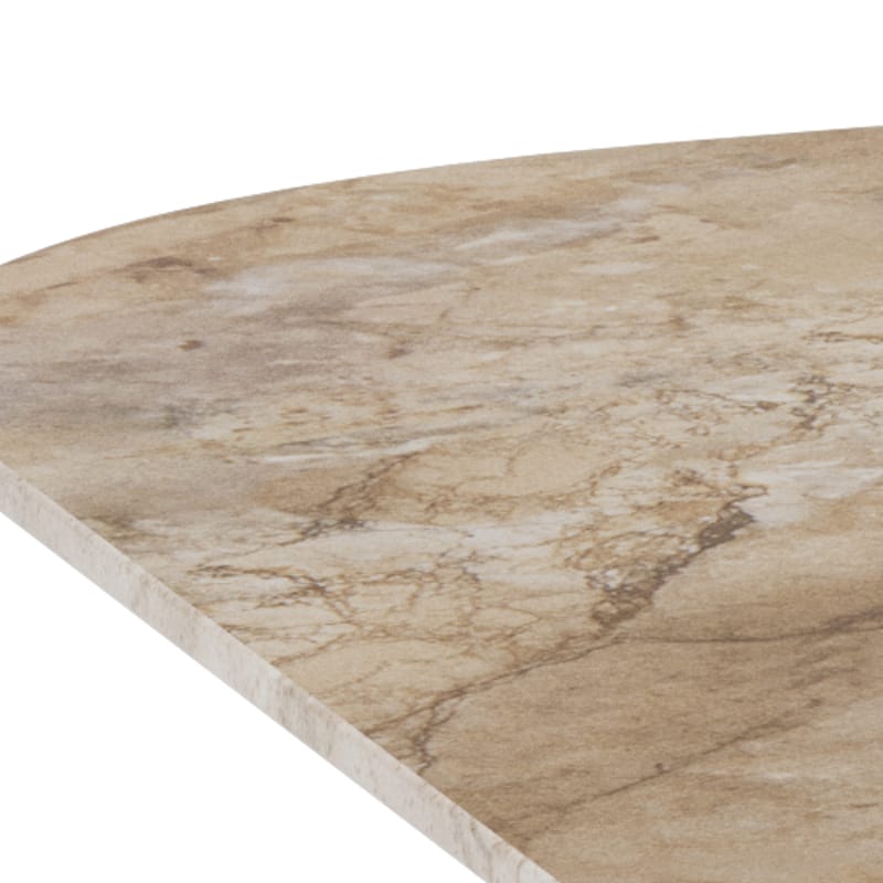 Salm Matbord 90 cm Kvadratisk - Brun Keramiktopp; Grå Bas - Möbler - Matplats - Matbord & köksbord