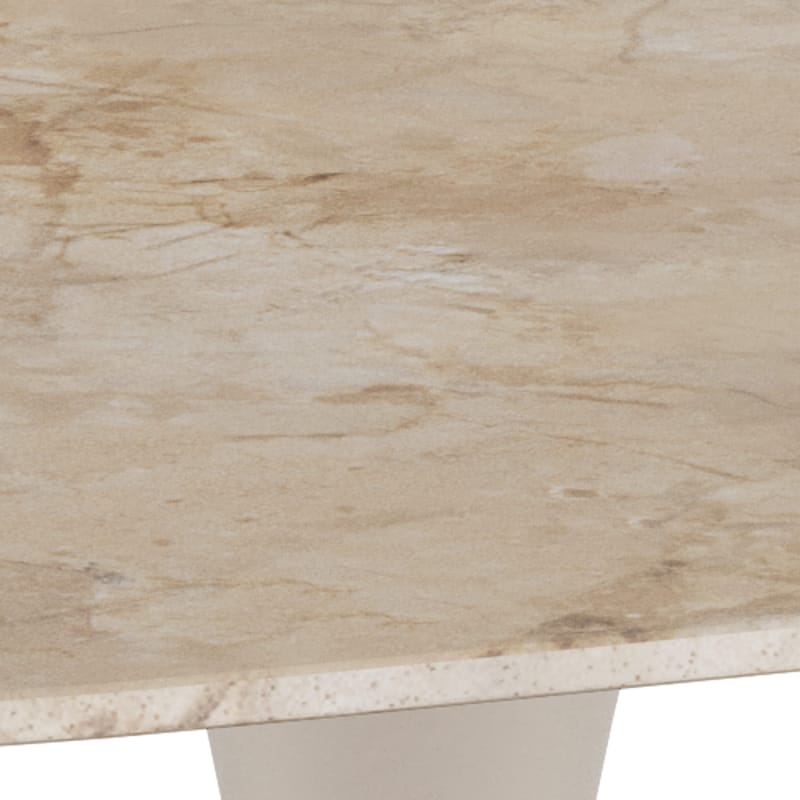 Salm Matbord 90 cm Kvadratisk - Brun Keramiktopp; Grå Bas - Möbler - Matplats - Matbord & köksbord