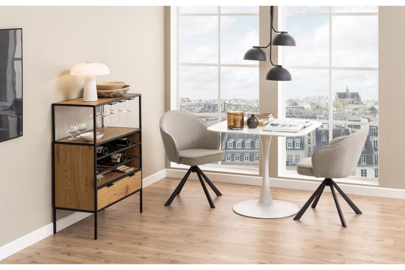 Salm Matbord 90 cm Kvadratisk - Vit - Möbler - Matplats - Matbord & köksbord