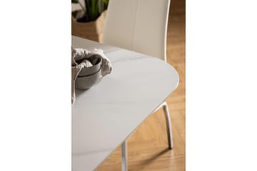 Salm Matbord 90 cm Kvadratisk - Vit - Möbler - Matplats - Matbord & köksbord