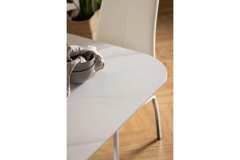 Salm Matbord 90 cm Kvadratisk - Vit - Möbler - Matplats - Matbord & köksbord
